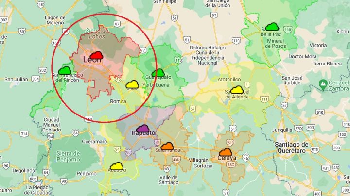 León está "en rojo" en mapa de contaminación