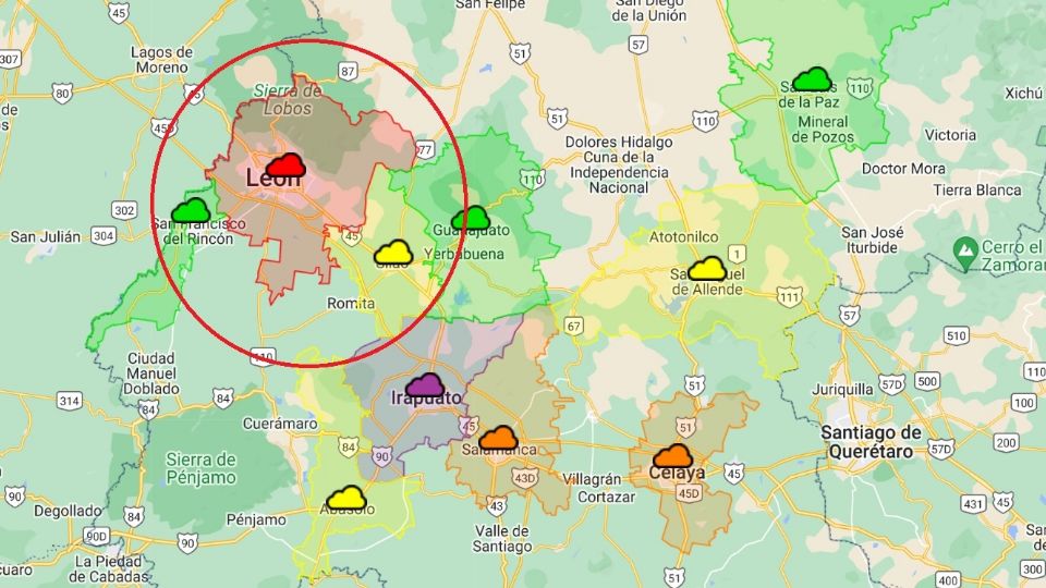 La estación de monitoreo en la CICEG señala una elevada concentración de contaminantes, incluso al mediodía de este 1 de enero.