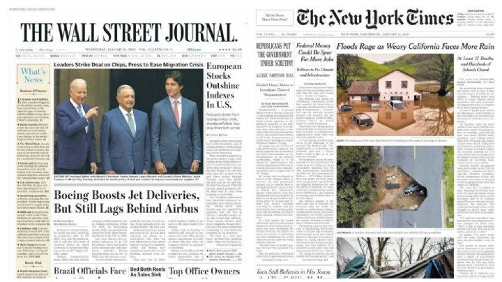 Primeras planas de EU minimizan cumbre trilateral en México