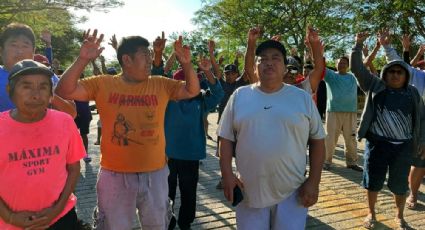 “Retiramos piedras, sogas, pancartas, troncos”; indígenas mayas retiran bloqueo en Chichén Itzá