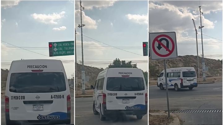 Denuncia ciudadana: captan a combi La Providencia-Tilcuautla pasandose el alto