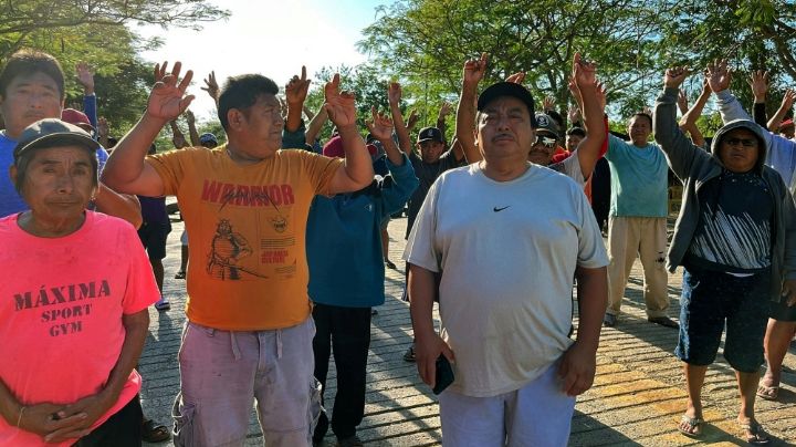 “Retiramos piedras, sogas, pancartas, troncos”; indígenas mayas retiran bloqueo en Chichén Itzá