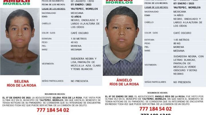 Selena y Ángelo, de 12 y 14 años, salieron a pastorear sus chivos; están desaparecidos