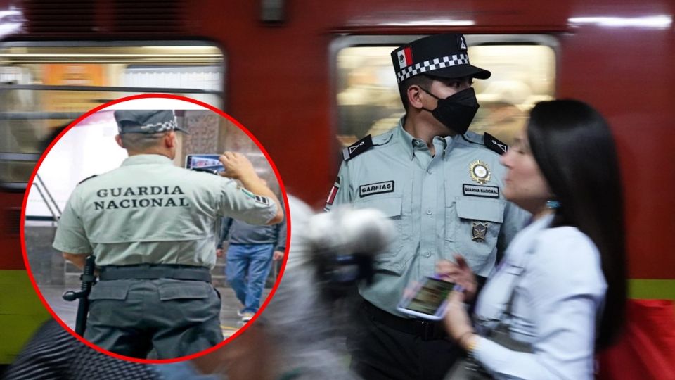 La Guardia Nacional detuvo a una persona en el Metro de la Ciudad de México, esto a un día de su ingreso oficial a las instalaciones del Sistema de Transporte Colectivo Metro.