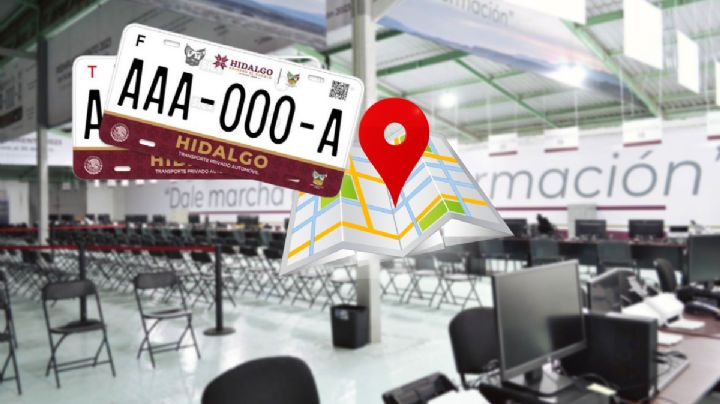 Estas son las ubicaciones de los 13 centros de canje de placas vehiculares