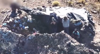 VIDEO: Dron de EU descubre a "Chapitos" en la frontera: le tiran con "cuernos de chivo"