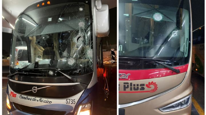 A pedradas, atacan autobuses de pasajeros en la autopista México-Querétaro