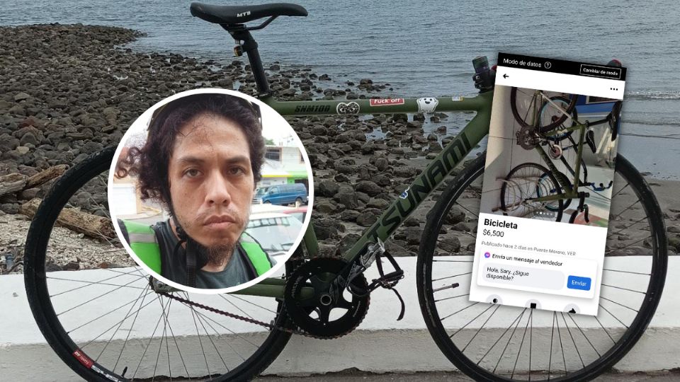 El joven asegura que la FGE de Veracruz no le ha regresado su bicicleta.