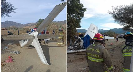 VIDEO: Cae avioneta en Jalisco, deja dos muertos y un herido