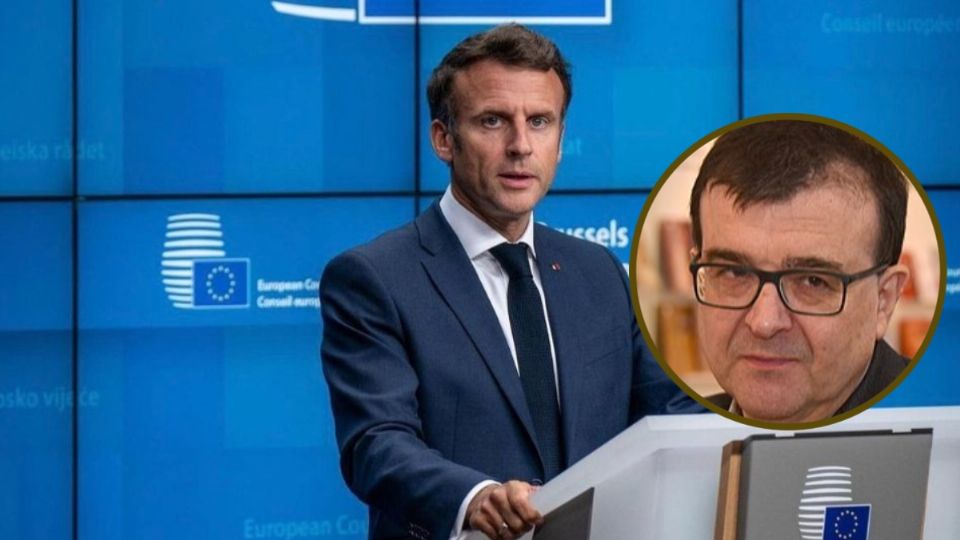 El escritor Javier Cercas entrevista al presidente de Francia, Emmanuel Macron