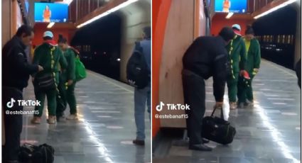 VIDEO TIKTOK: Familia de dinosaurios es captada en el Metro de la CDMX