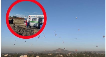 Cae globo aerostático con 10 turistas en Otumba; piden el reembolso