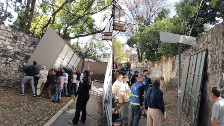 Alcaldía Coyoacán recupera espacio público cerrado por un vecino