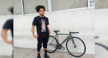 Después de un mes Sixto recuperó su bicicleta que fue robada en Veracruz