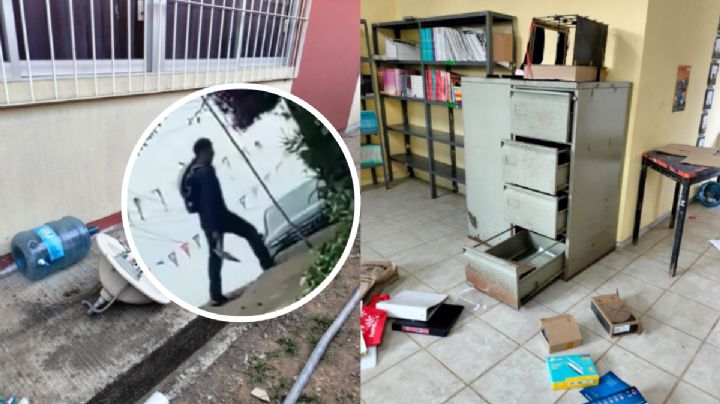 VIDEO: Fiscalía ya investiga a “El pale” por saqueo de escuela en Xalapa