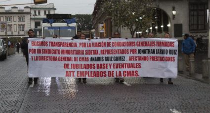 CMAS amaga con huelga tras tercera protesta en Xalapa