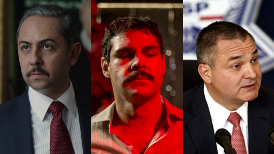 en “El Chapo” la serie hay un pasaje de un tenso encuentro entre el alto funcionario y los hermanos Beltrán-Leyva