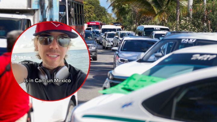 VIDEO |  Usar un taxi en Cancún podría costarte la vida, advierte extranjero al mundo
