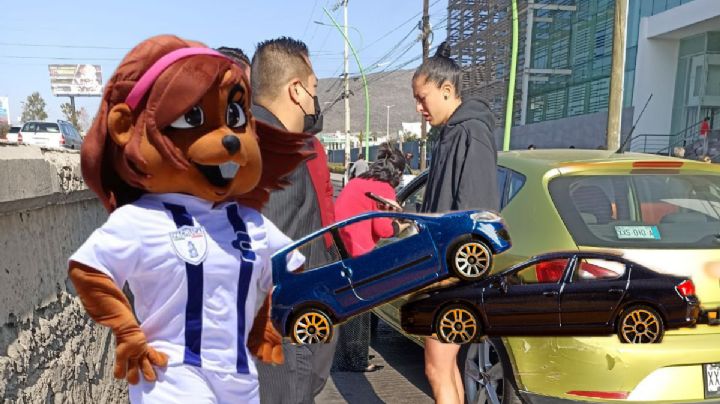 Jugadora de las Tuzas involucrada en accidente vial sobre bulevar Colosio de Pachuca