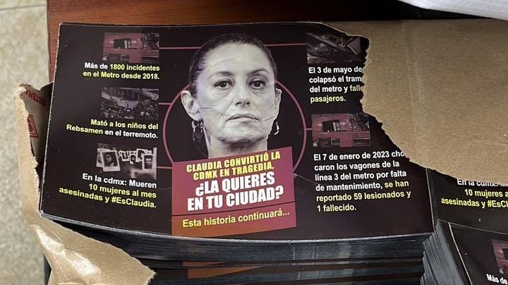 Encuentran propaganda política contra Sheinbaum en oficinas de la alcaldía Cuauhtémoc