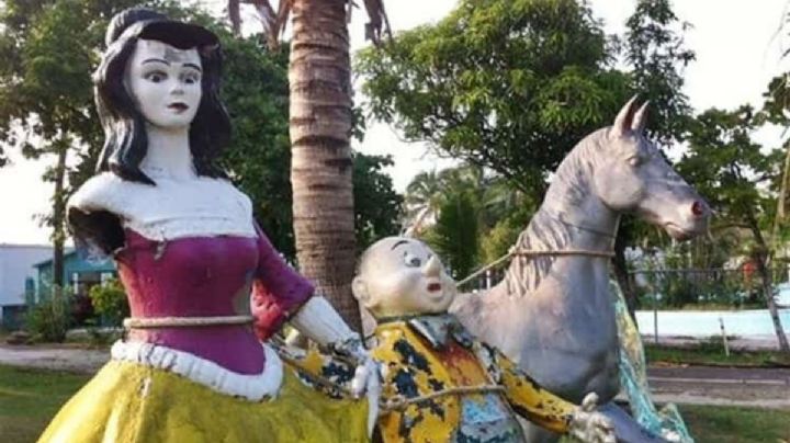 Pareja graba grito misterioso en parque Reino Mágico de Veracruz