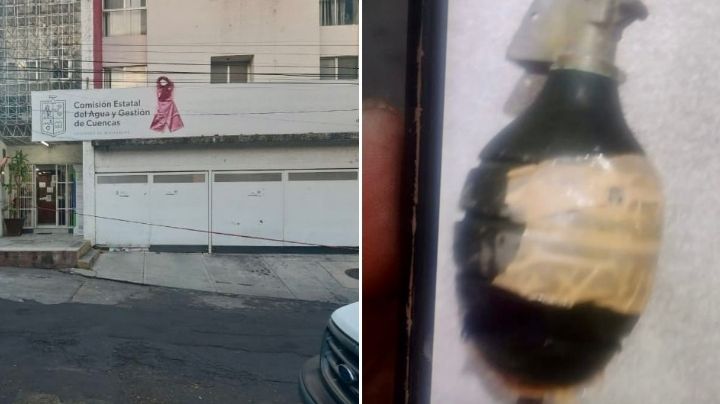 Sujeto lanza granada de fragmentación a oficinas de gobierno, en Morelia