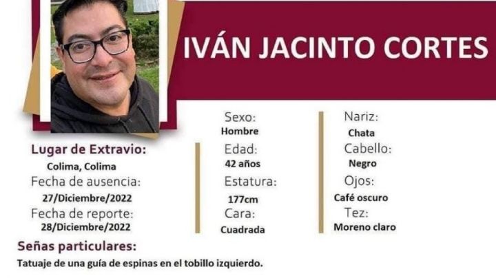 Hallan sin vida al médico Iván Jacinto; estaba desaparecido en Colima