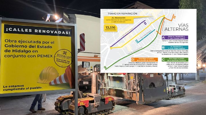Obras de pavimentación en avenida Revolución ¿qué rutas alternas tomar?