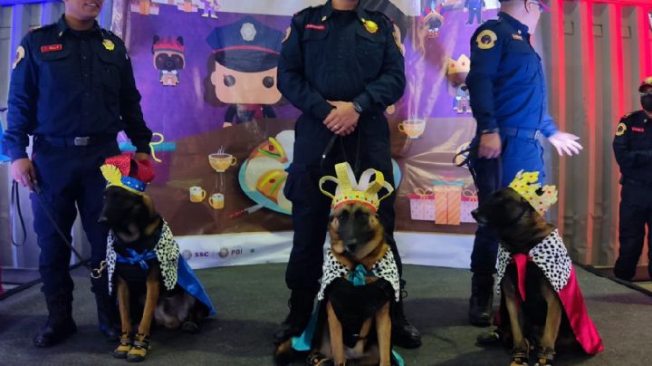 Melchor, Gaspar, Baltasar y los “caninos magos” se adelantan para hacer felices a niñas y niños