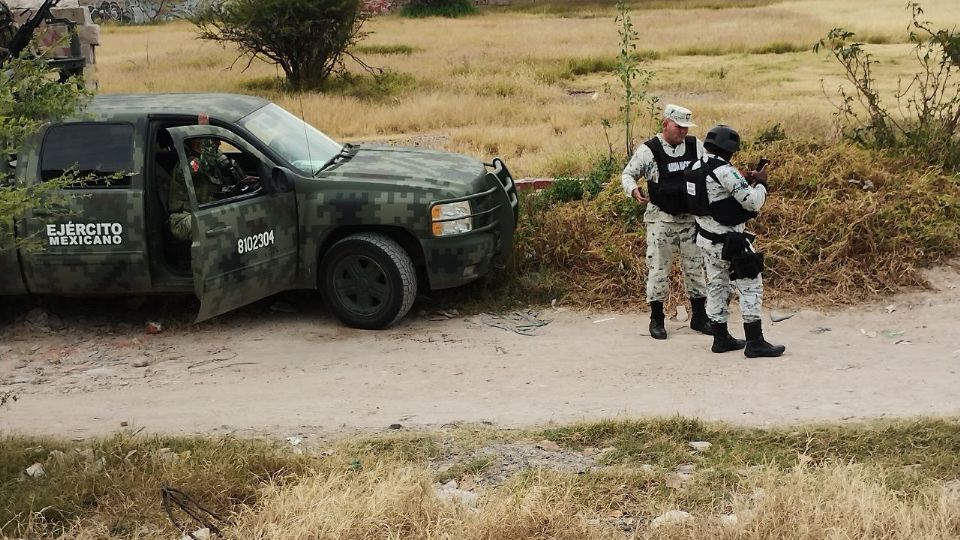 Personal del Ejército acudió a resguardar la zona.