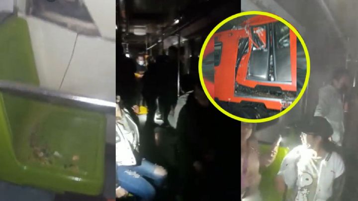 VIDEO: ¡Estamos tirados! ¡Vean cómo quedó el metro vean!", narró Edgar desde el túnel