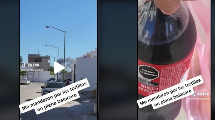 VIDEO El hombre sin miedo: lo mandan por tortillas en pleno Culiacanazo