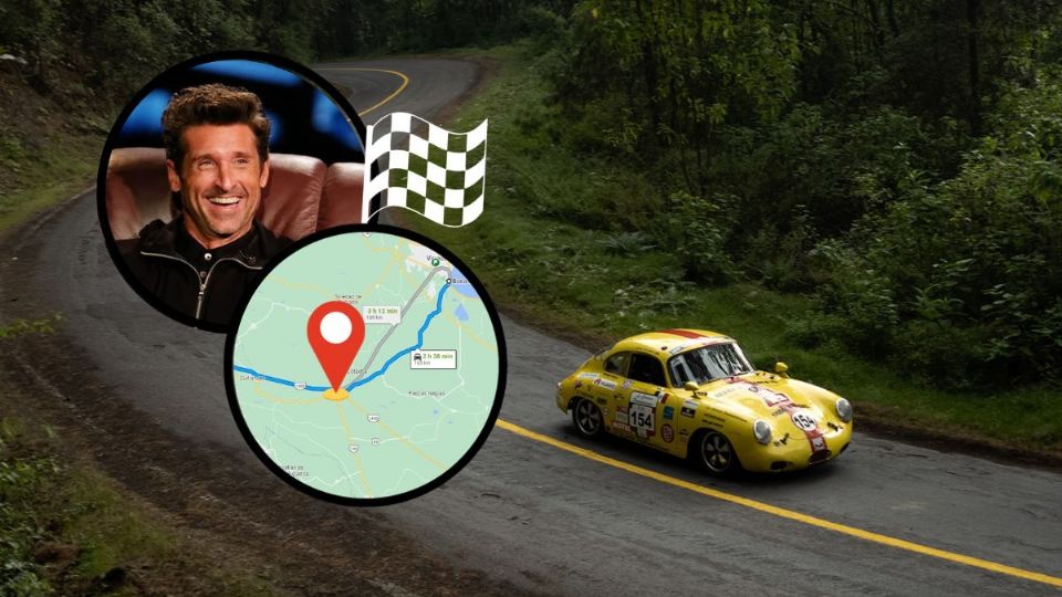 Ruta del recorrido de Patrick Dempsey en Veracruz