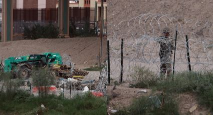 FOTOS | Estados Unidos comienza a reforzar muro en límites de Ciudad Juárez; Biden prometió que no lo haría
