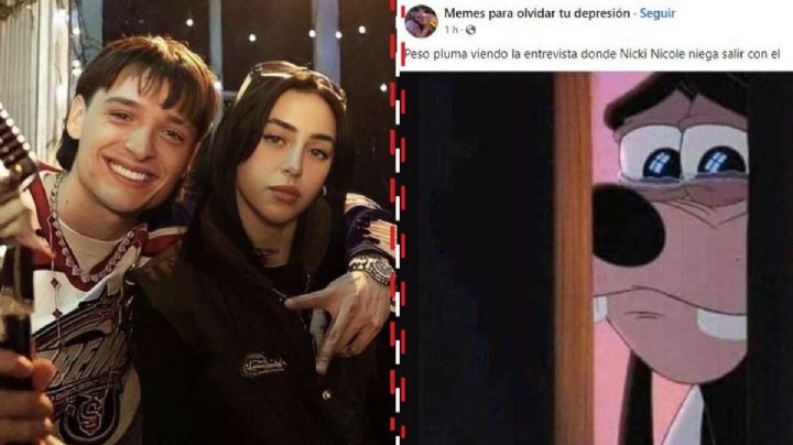 Peso Pluma le rompe el corazón a Lucerito y ahora Nicki Nicole a él; los memes lo revelan