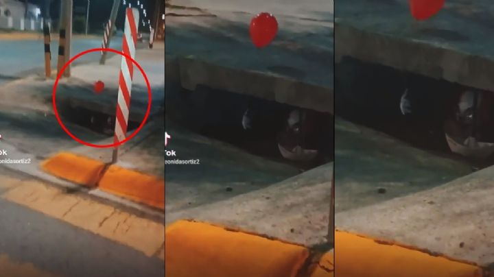 VIDEO | Pennywise aterroriza desde alcantarillas previo a Halloween
