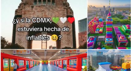 FOTOS | Así se vería la CDMX si estuviera hecha de Inflables