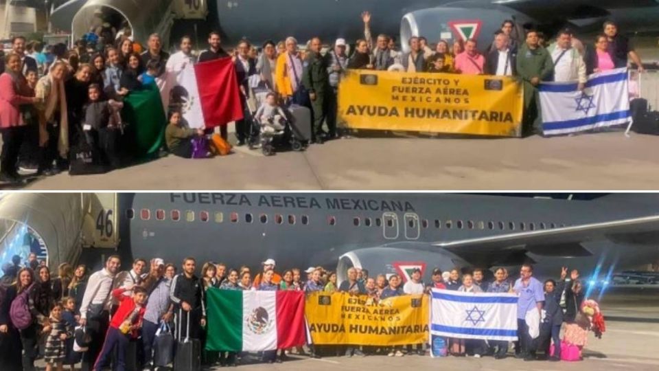 En dos vuelos de la Fuerza Aérea Mexicana han traído desde Israel a 284 mexicanos.