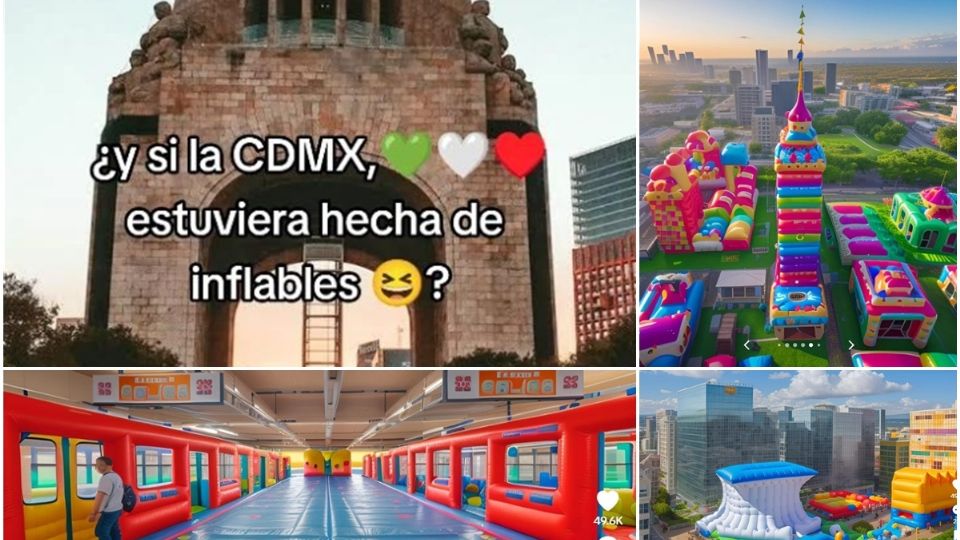 Así se vería la CDMX si estuviera hecha de Inflables