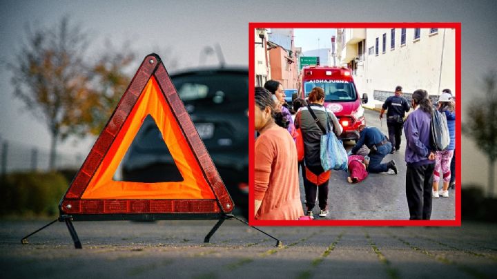 Atropellan a mujer en el Centro de Pachuca; responsable se da a la fuga