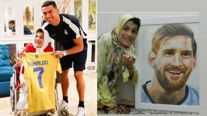 ¿Quien es Fatemeh Hamami, la pintora que retrata a Cristiano Ronaldo con los pies?