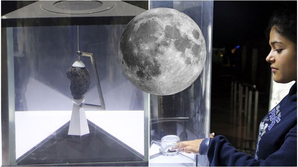 En 1994 la NASA entregó 2 rocas lunares, obtenidas en la primera y la última de las misiones espaciales del Programa Apolo, al Museo de las Ciencias Universum