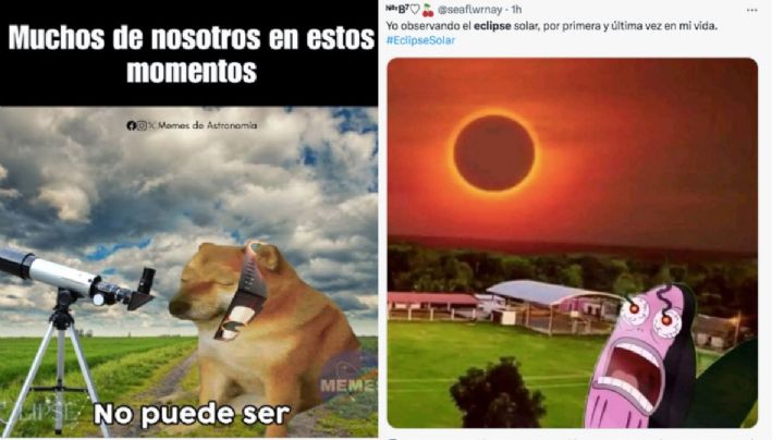 Llegó el eclipse solar 2023 y los mejores memes a las redes sociales