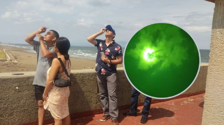 Así se vivió el eclipse de hoy sábado 14 de octubre desde Veracruz