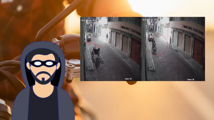 Captan robo de moto en pleno centro de Pachuca I Video