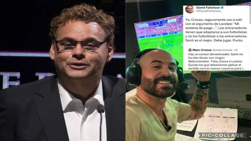 David Faitelson le contesta a Marc Crosas sobre la titularidad en la delantera de México