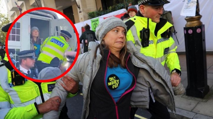 VIDEO: Así arrestaron a Greta Thunberg por protestar en Londres