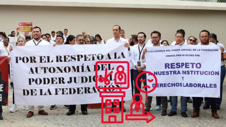 Tras desaparición de fideicomisos, trabajadores del Poder Judicial se van a paro nacional