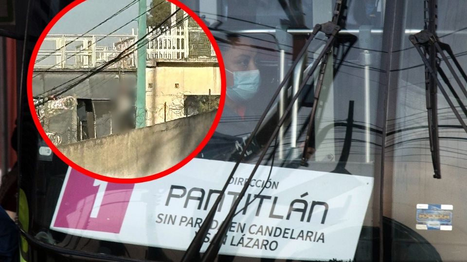 Cuerpo colgado cerca de Metro Pantitlán.