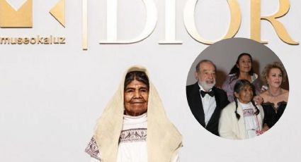 Reconocen a artesana hidalguense en gala del Museo Kaluz y Dior, con Carlos Slim como invitado